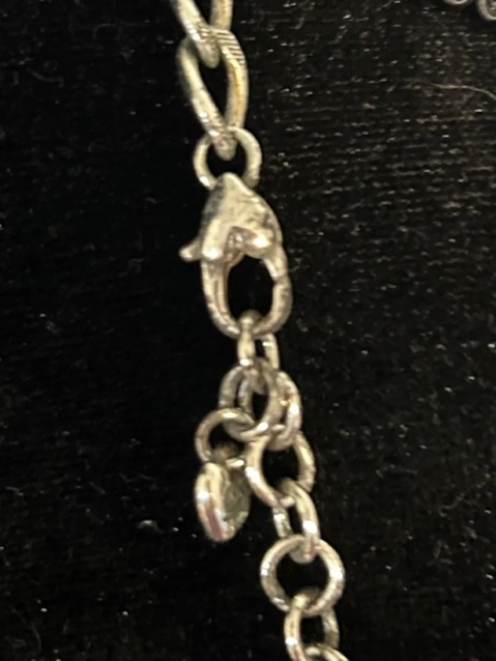 Brighton Silver and Purple Geometric Link Necklace - Women Jewelry